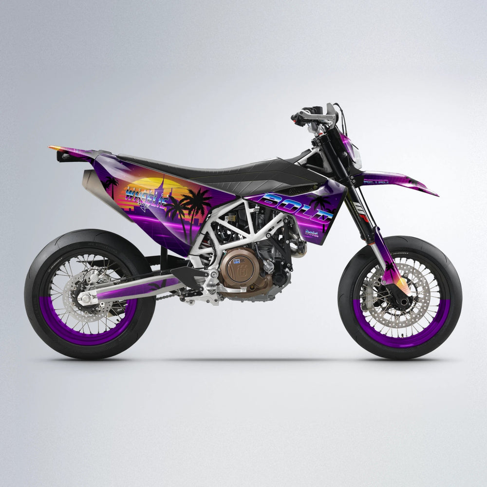 MCFLY Husqvarna 701 supermoto graphics kit in Custom Colour