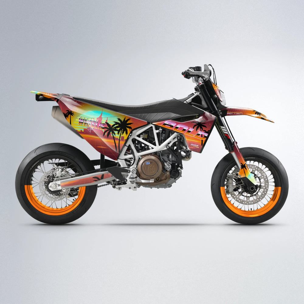 MCFLY Husqvarna 701 supermoto graphics kit in Orange