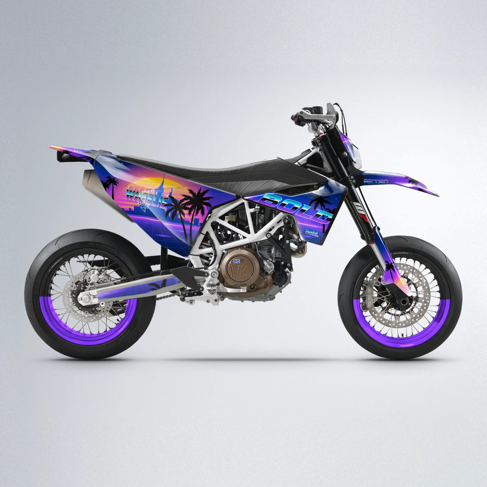 MCFLY Husqvarna 701 supermoto graphics kit in Purple
