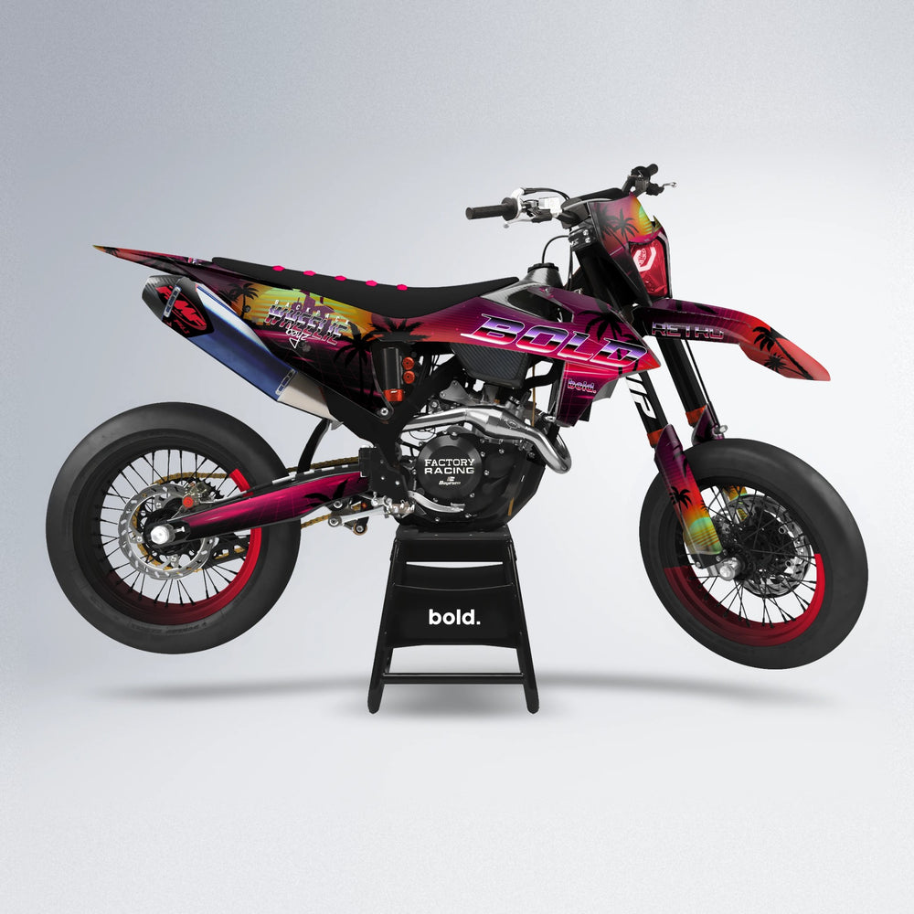 MCFLY supermoto graphics kit in Black & Red