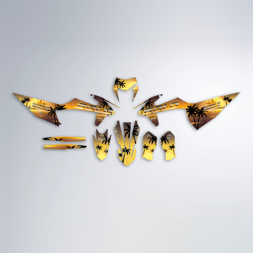 MCFLY graphics kit parts layout in Gold Chrome