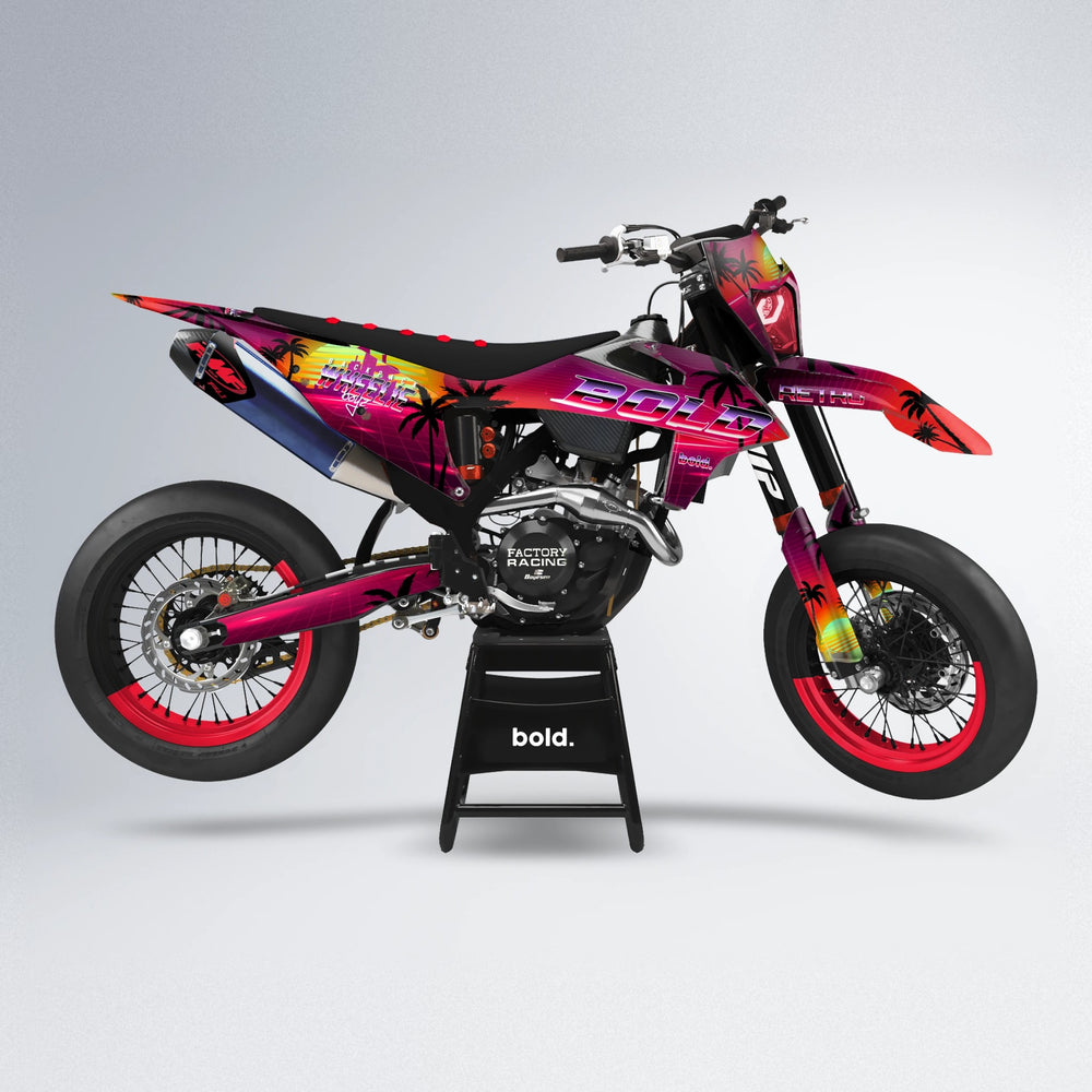 MCFLY supermoto graphics kit in Red