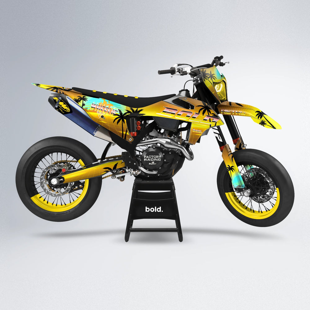 MCFLY supermoto graphics kit in Yellow