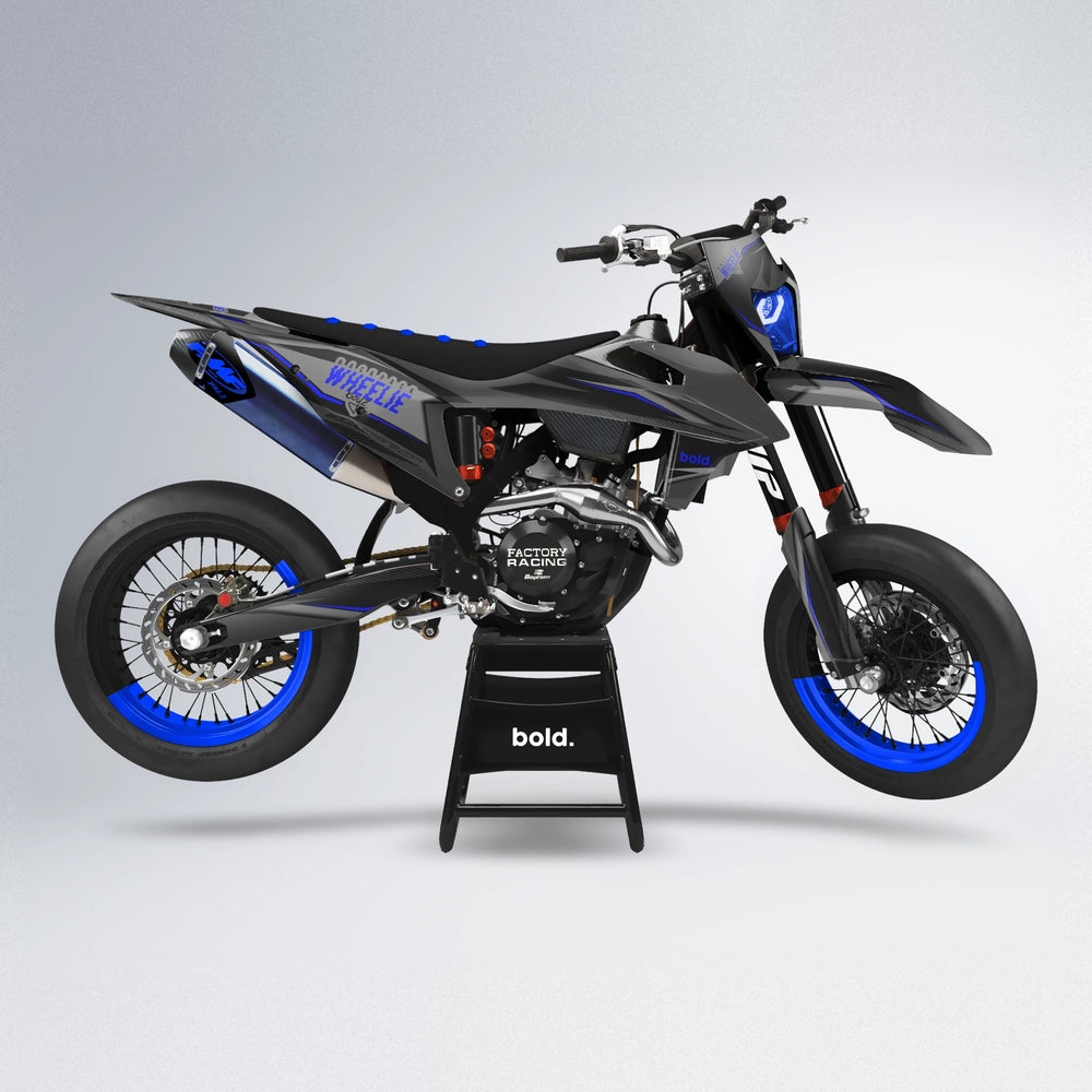 NARDO supermoto graphics kit in Blue