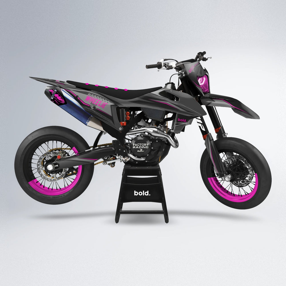 NARDO supermoto graphics kit in Pink