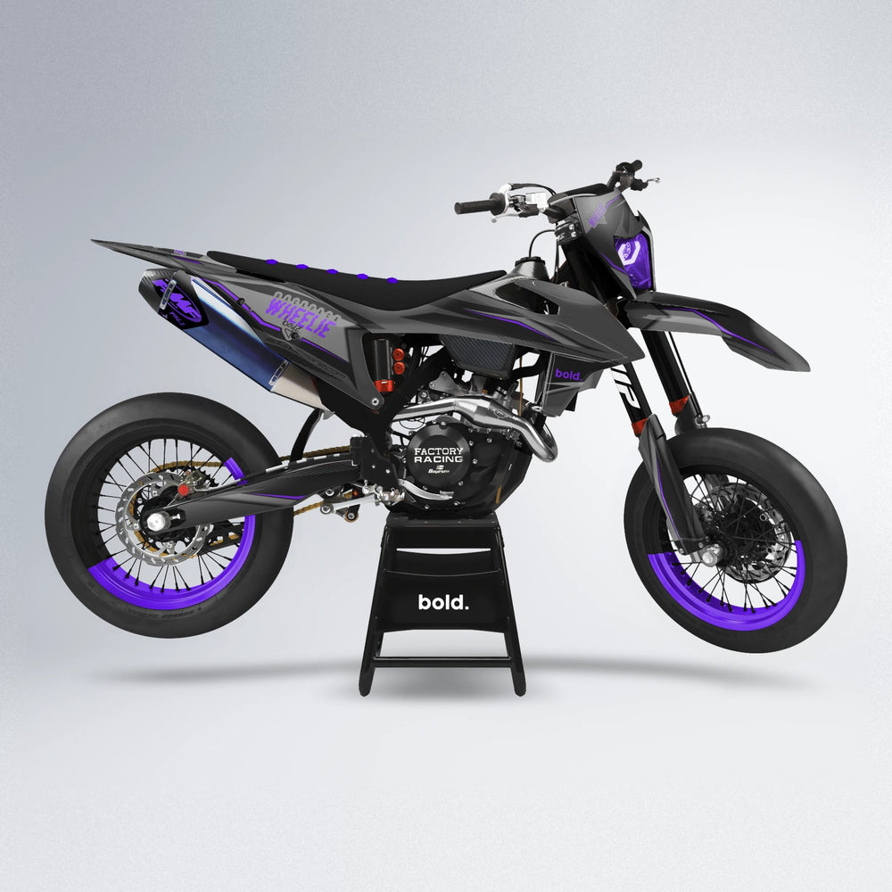 NARDO supermoto graphics kit in Purple