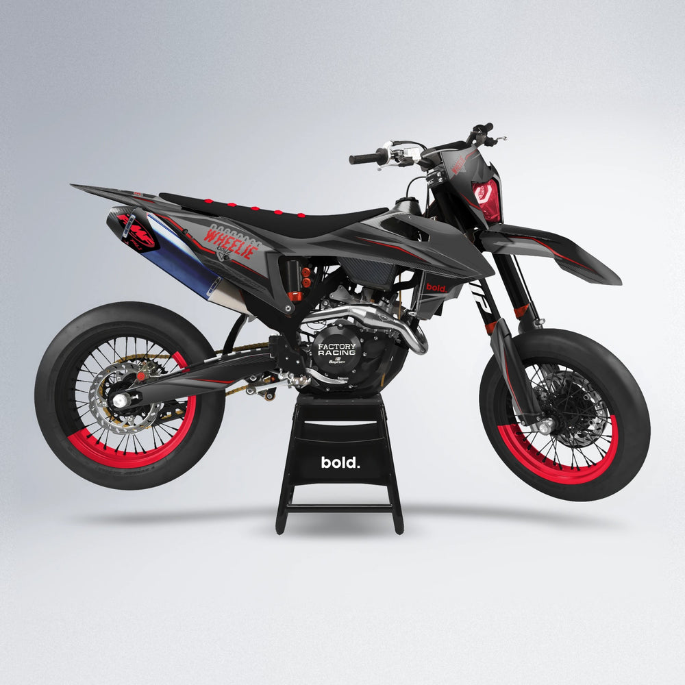 NARDO supermoto graphics kit in Red