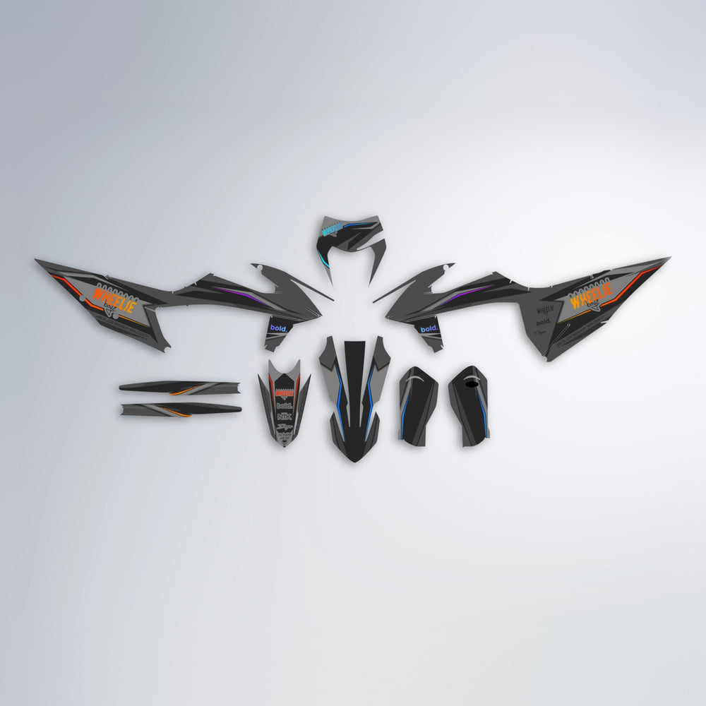 NARDO graphics kit parts layout in Sunset Fade