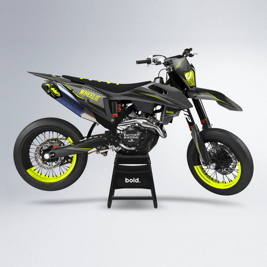 NARDO supermoto graphics kit in Yellow