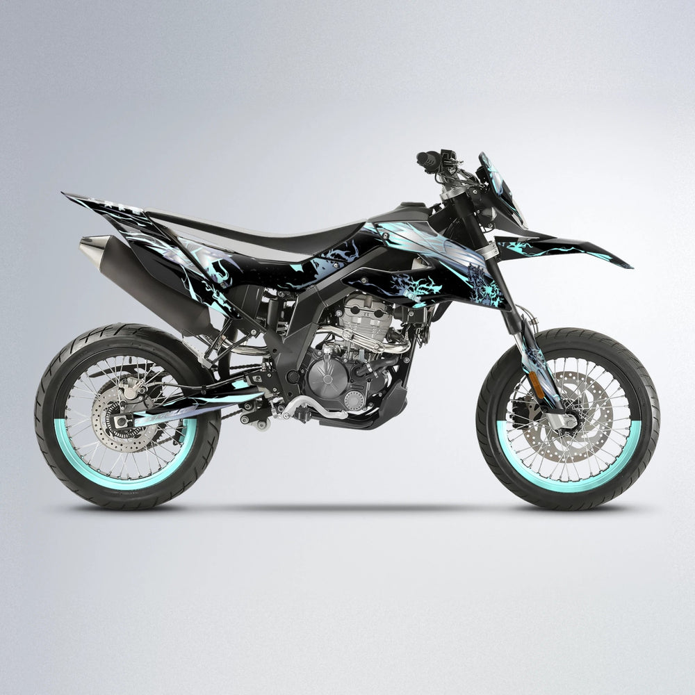 NEMESIS Aprilia SX 125 supermoto graphics kit in Mint