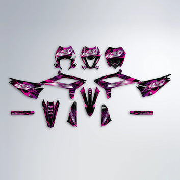 NEMESIS Beta graphics kit parts layout in Pink