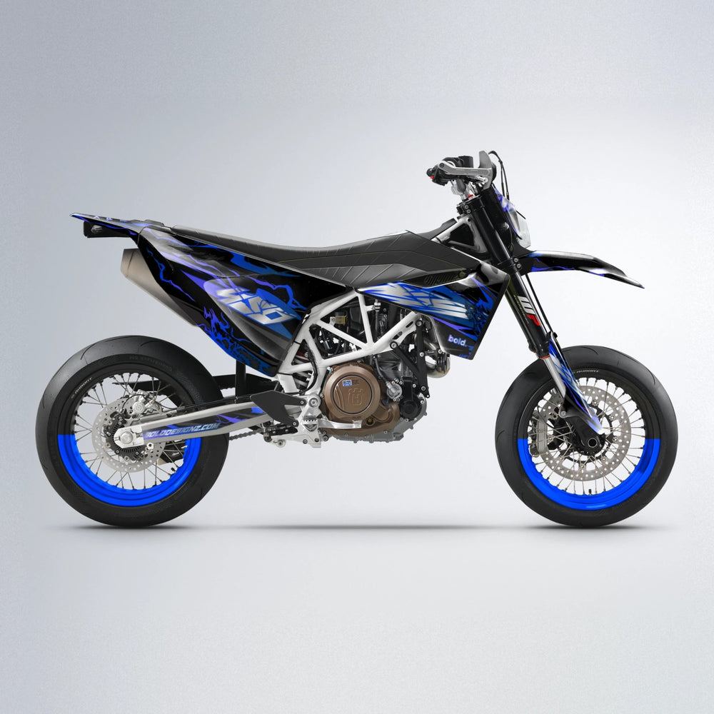 NEMESIS Husqvarna 701 supermoto graphics kit in Blue