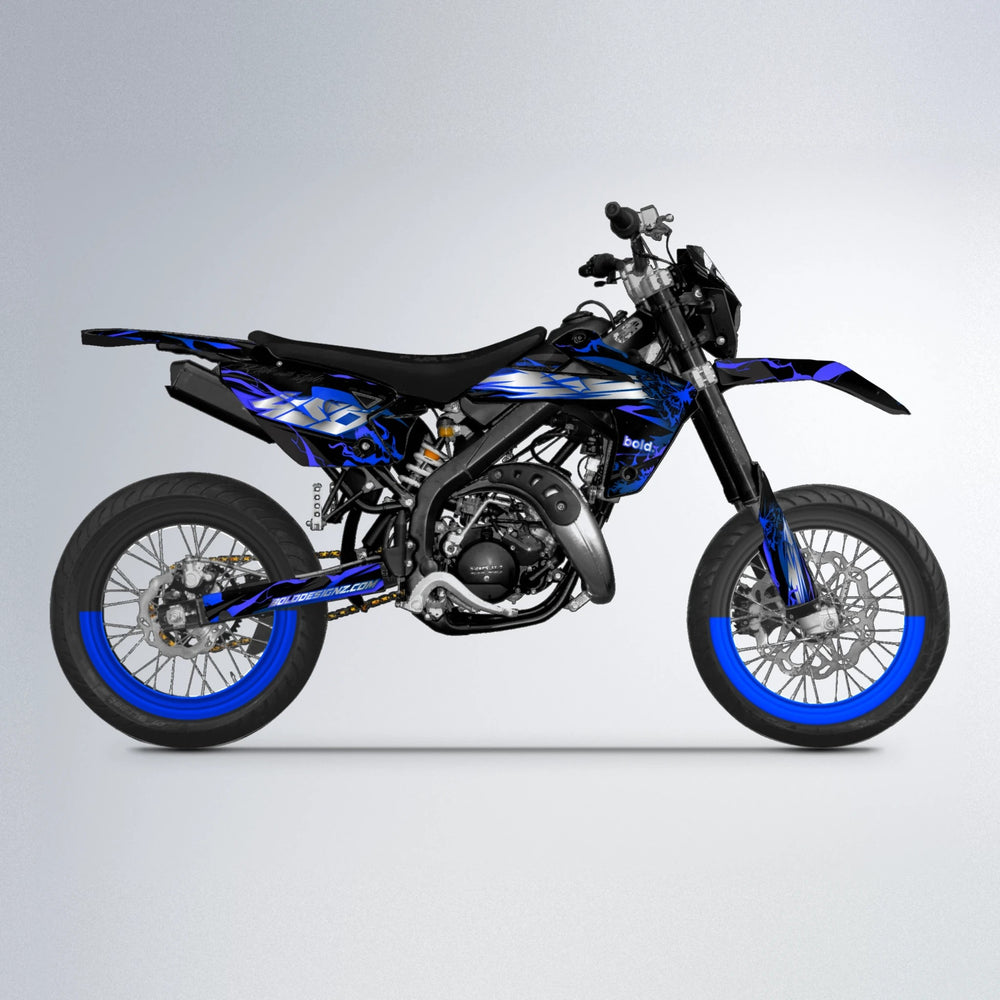 NEMESIS Rieju MRT supermoto graphics kit in Blue