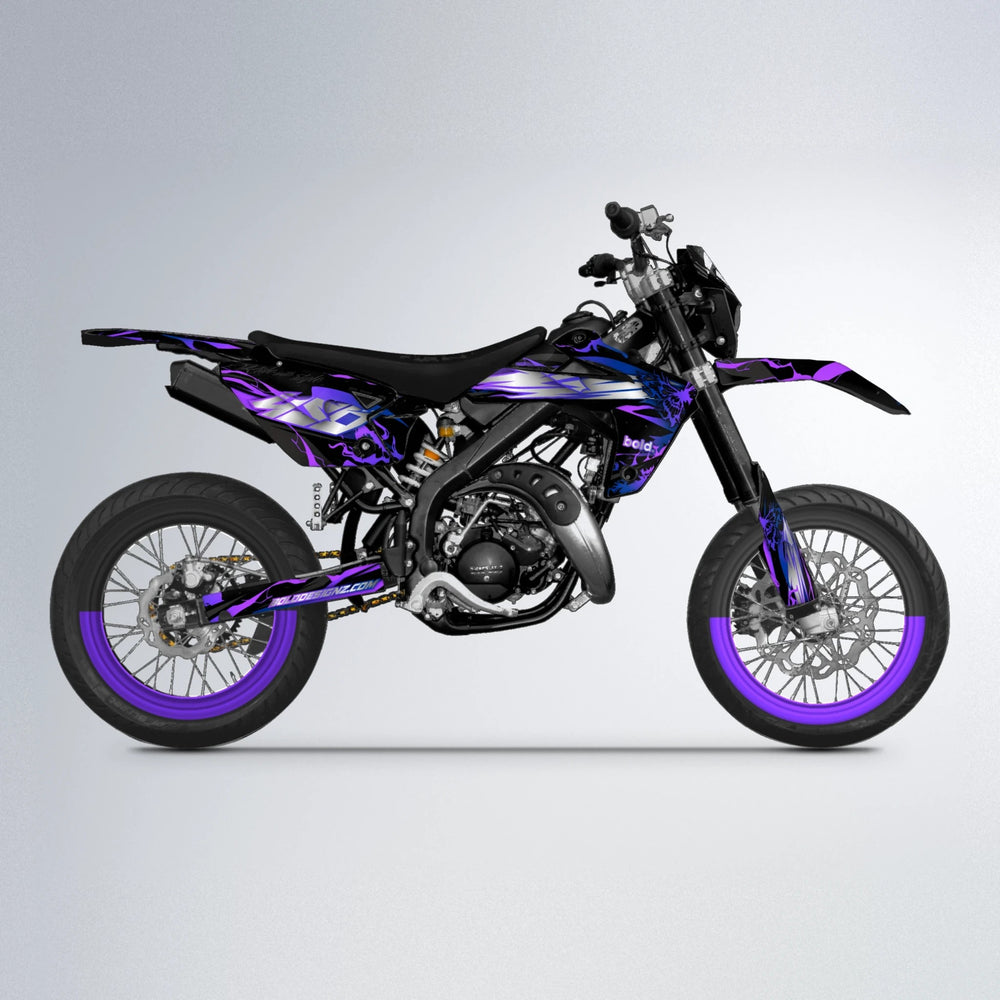NEMESIS Rieju MRT supermoto graphics kit in Purple