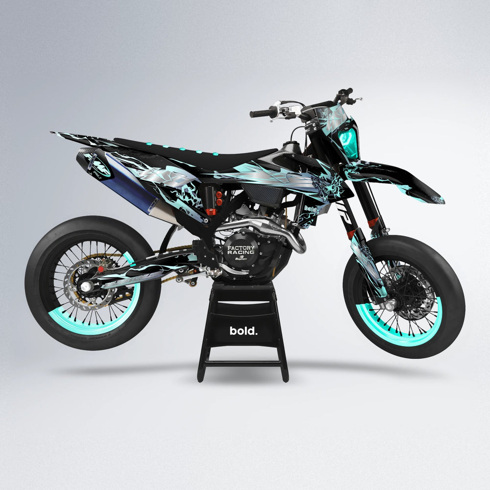 NEMESIS supermoto graphics kit in Mint