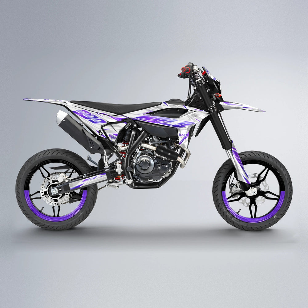 NEXUS Beta supermoto graphics kit in Purple