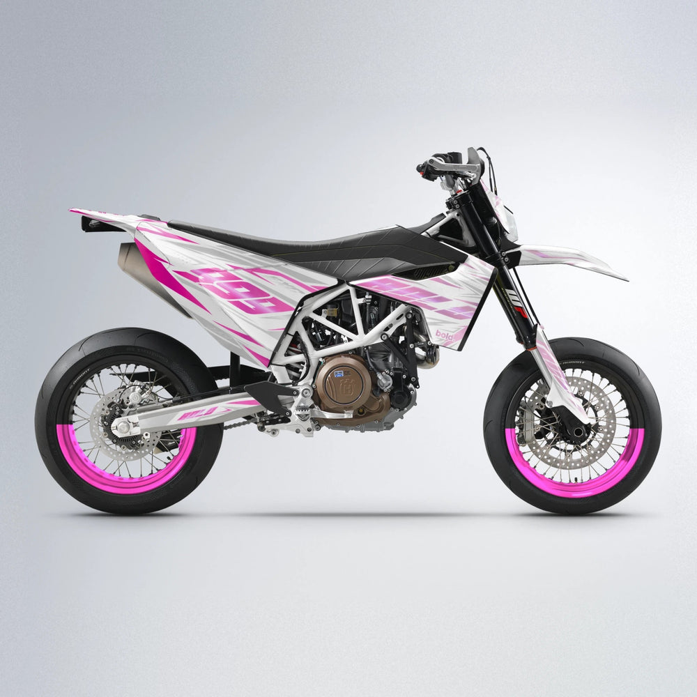 NEXUS Husqvarna 701 supermoto graphics kit in Flamingo