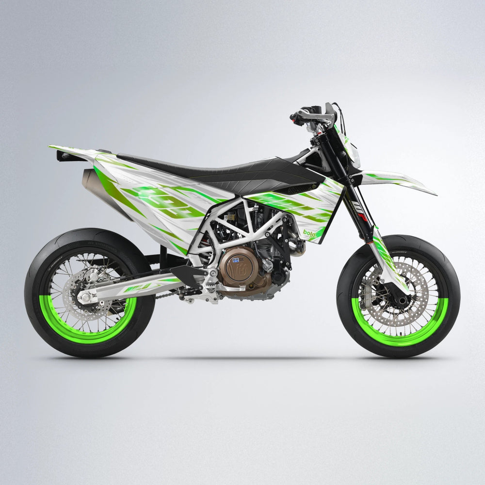 NEXUS Husqvarna 701 supermoto graphics kit in Green