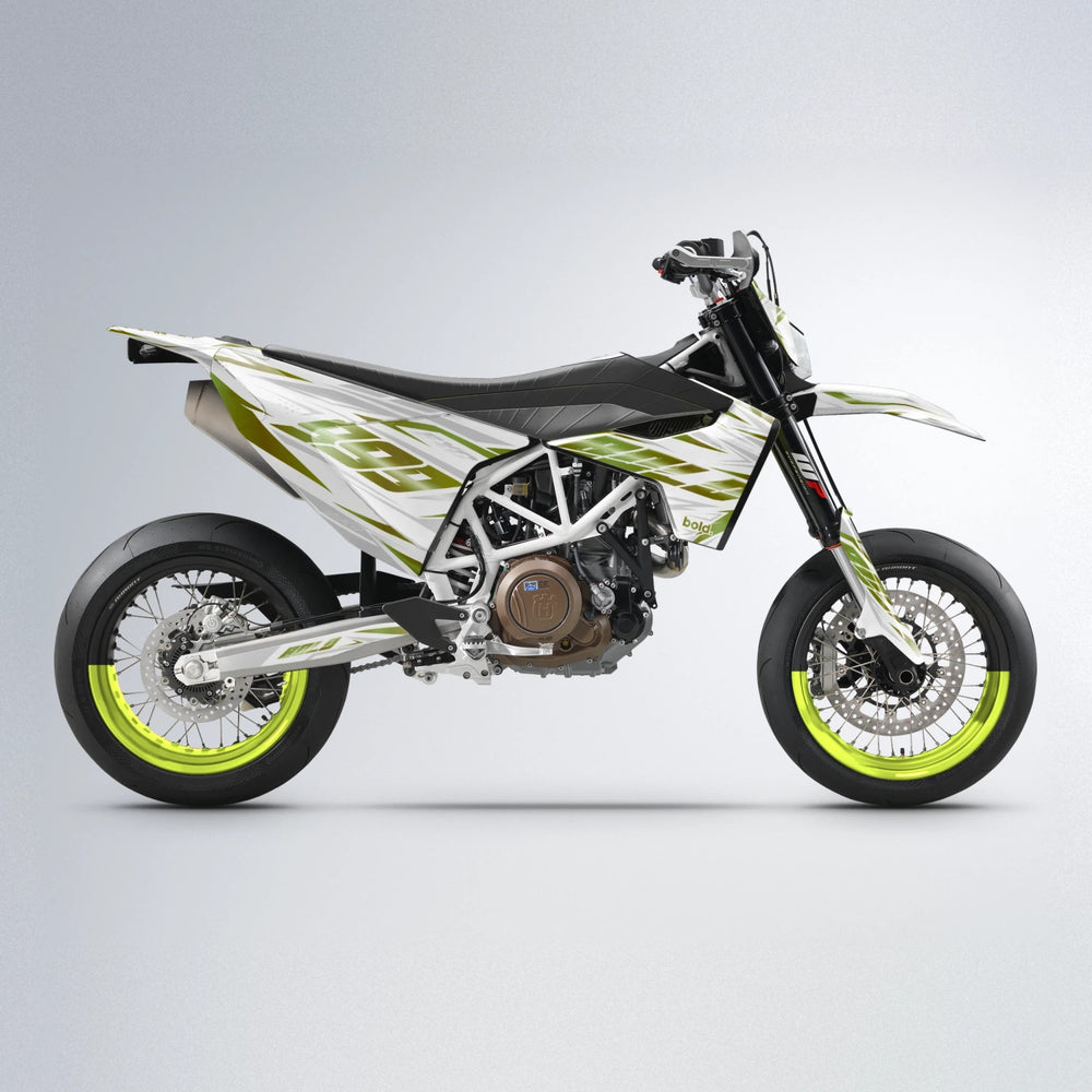 NEXUS Husqvarna 701 supermoto graphics kit in Olive