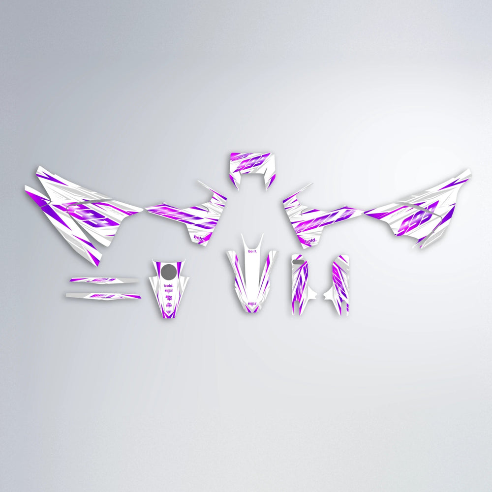NEXUS Husqvarna 701 graphics kit parts layout in Pink