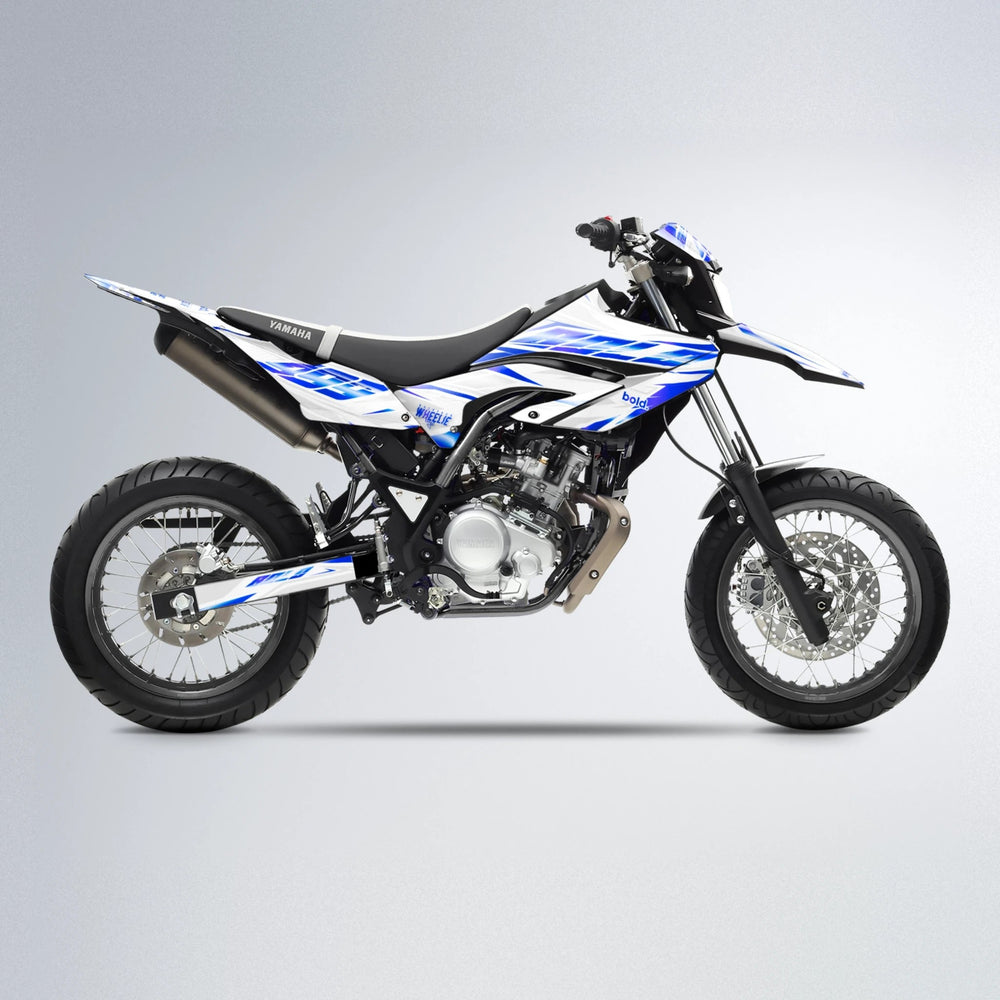 NEXUS Yamaha WR 125X supermoto graphics kit in Blue