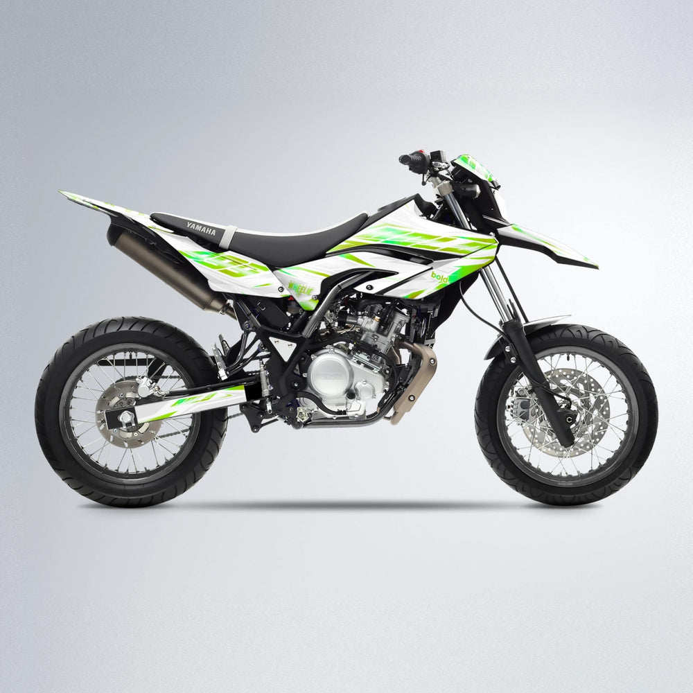 NEXUS Yamaha WR 125X supermoto graphics kit in Green