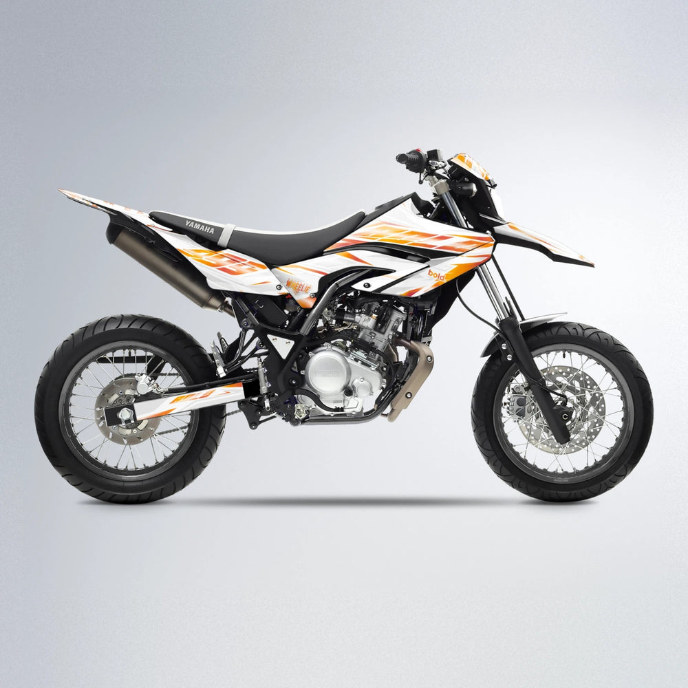 NEXUS Yamaha WR 125X supermoto graphics kit in Orange