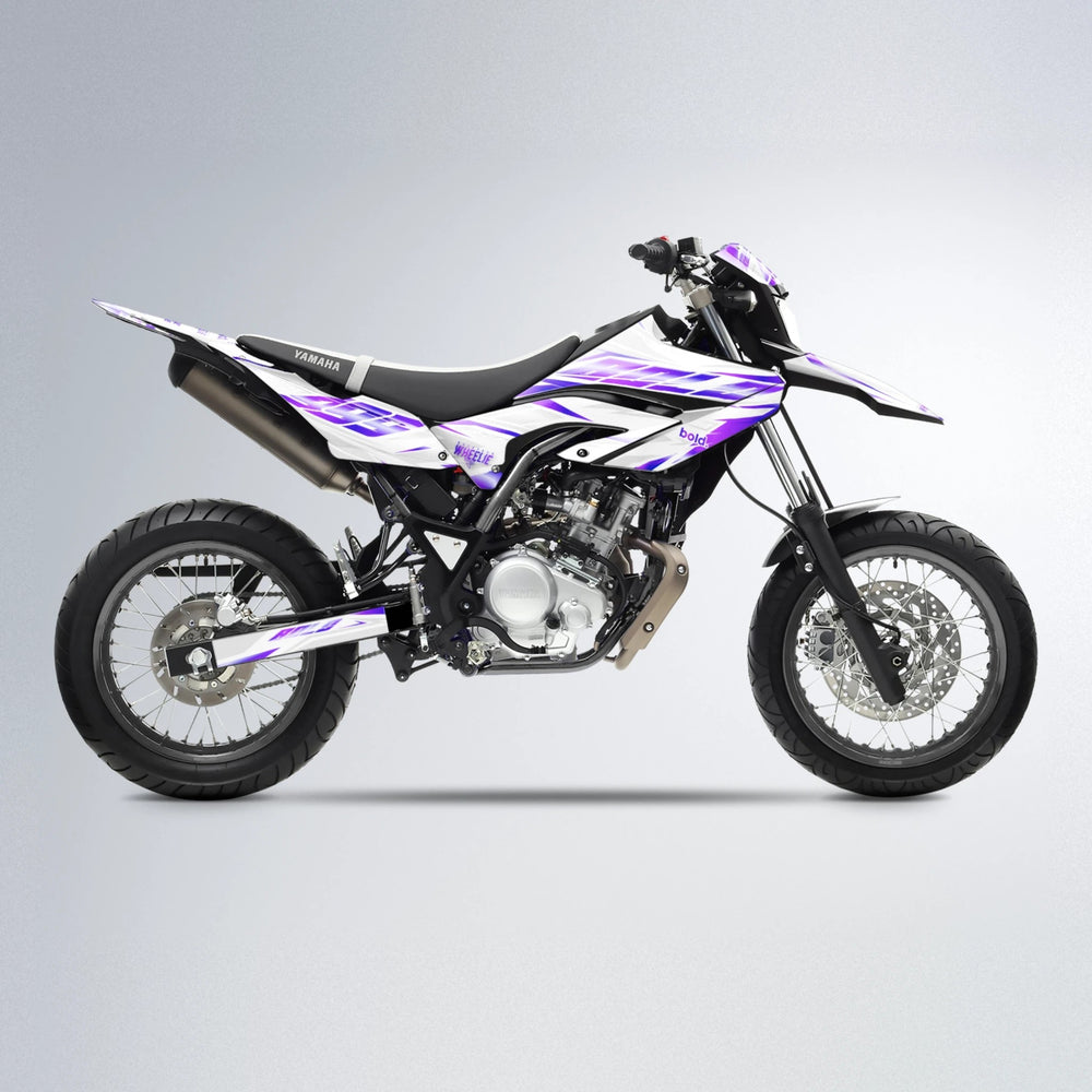 NEXUS Yamaha WR 125X supermoto graphics kit in Purple