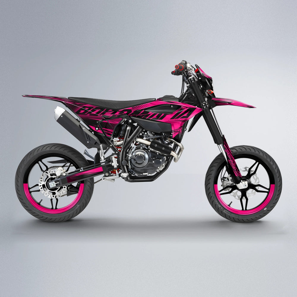 NIGHTFLARE Beta supermoto graphics kit in Custom Colour