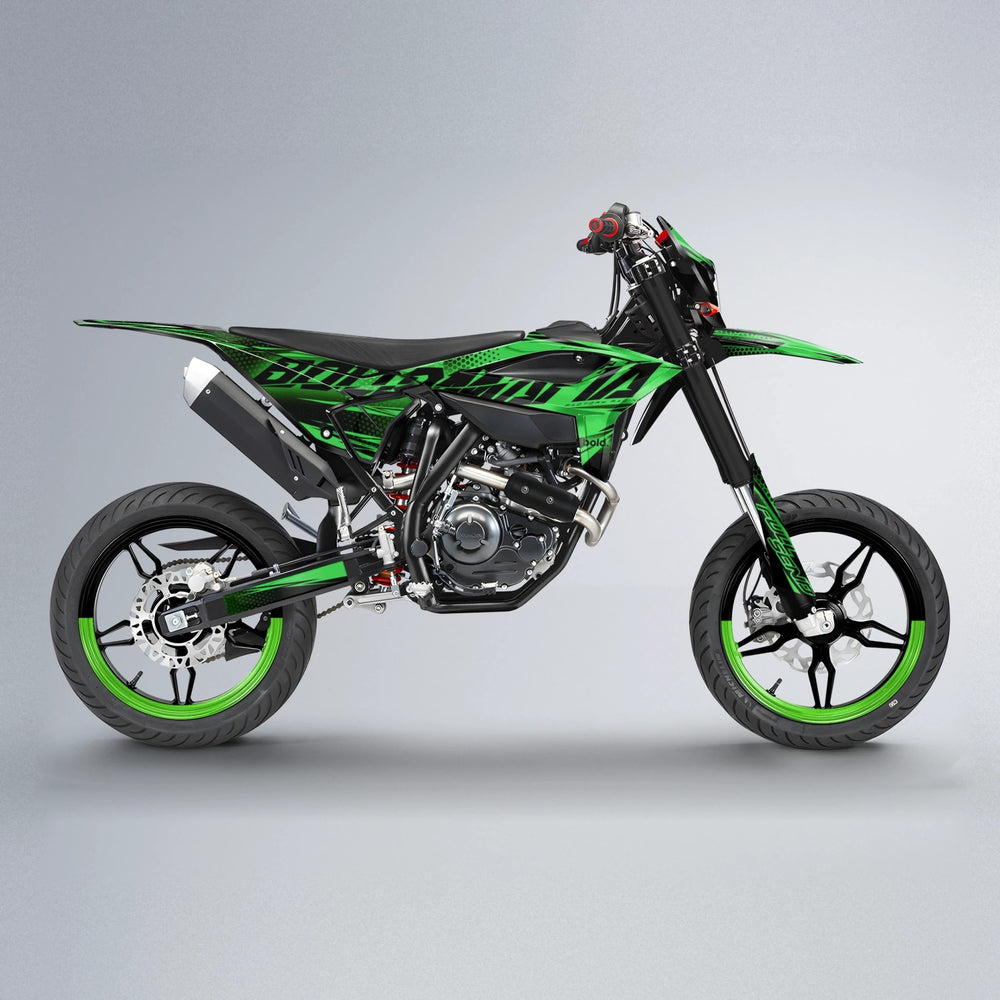 NIGHTFLARE Beta supermoto graphics kit in Green