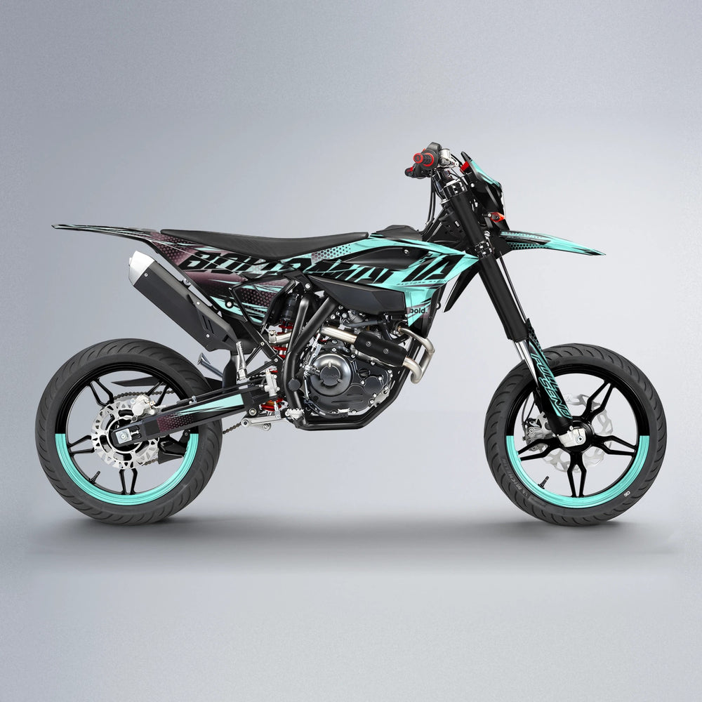 NIGHTFLARE Beta supermoto graphics kit in Mint