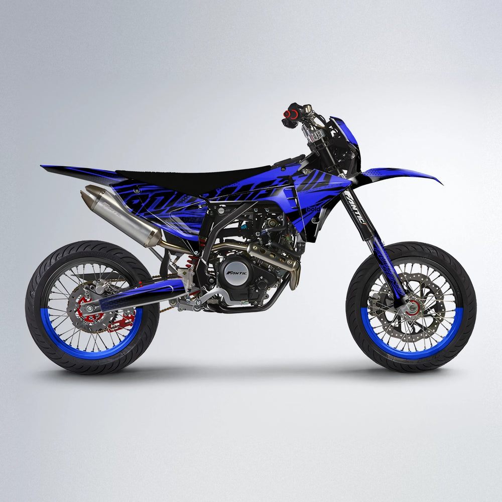 NIGHTFLARE Fantic supermoto graphics kit in Blue