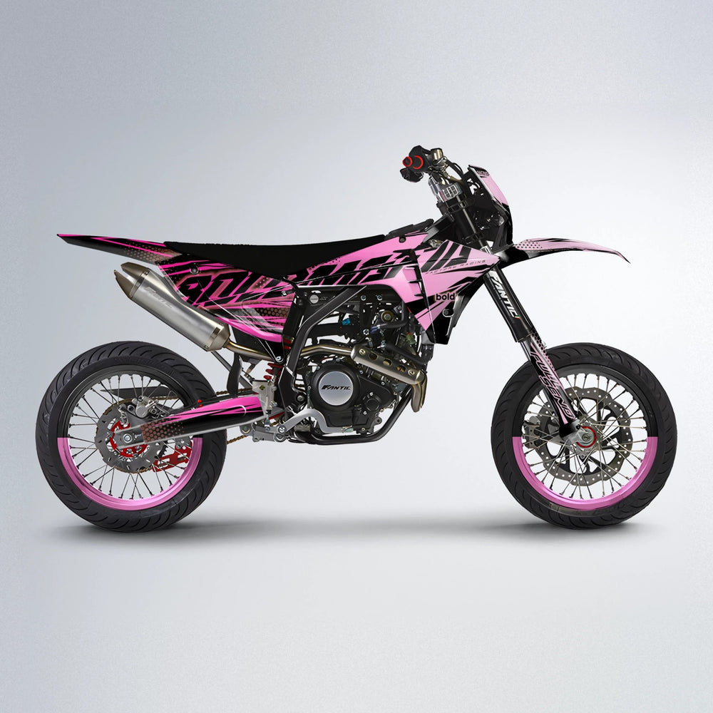 NIGHTFLARE Fantic supermoto graphics kit in Flamingo