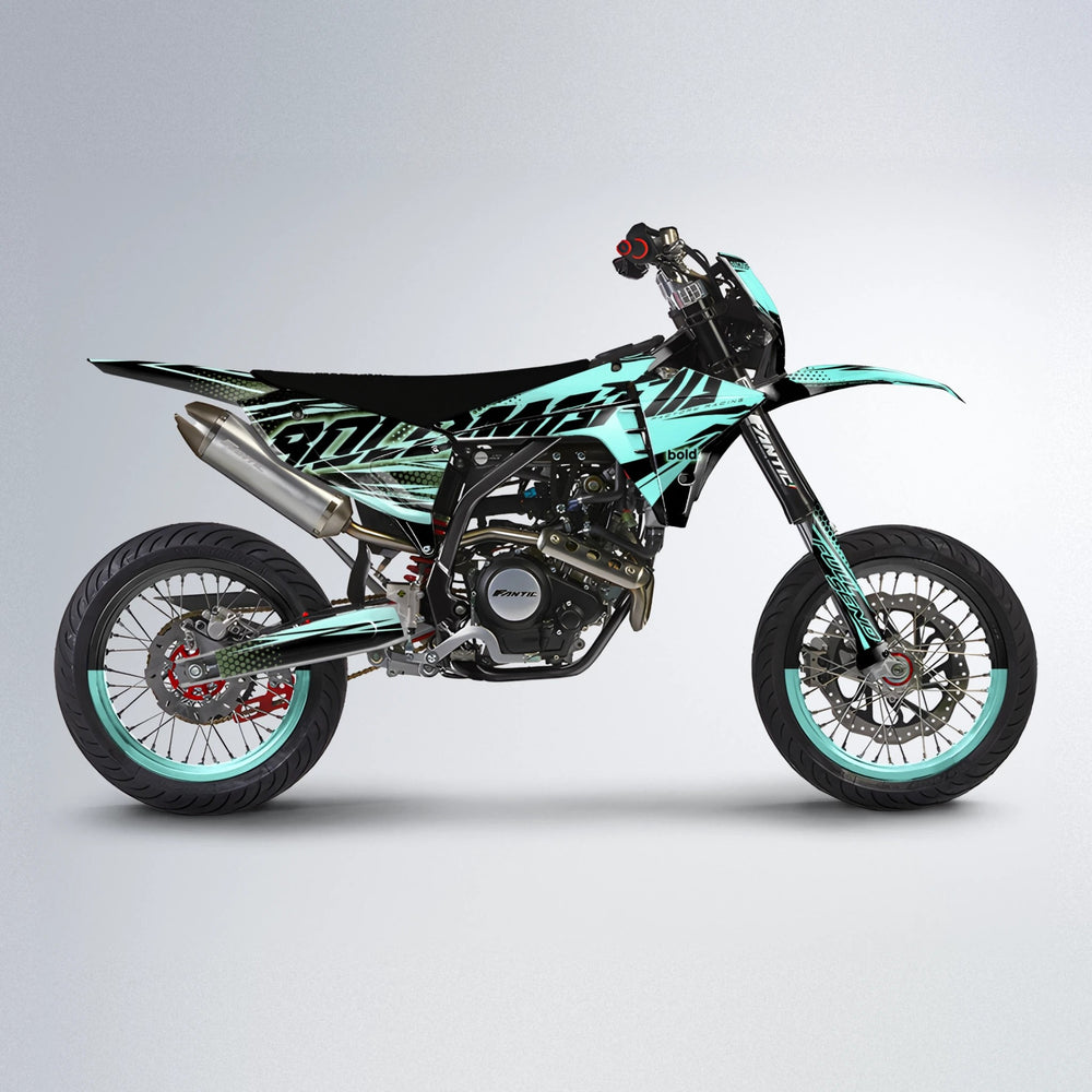 NIGHTFLARE Fantic supermoto graphics kit in Mint