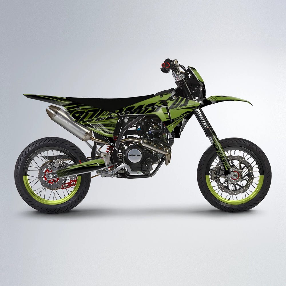 NIGHTFLARE Fantic supermoto graphics kit in Olive
