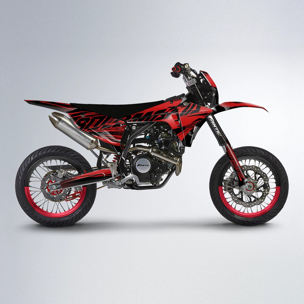 NIGHTFLARE Fantic supermoto graphics kit in Red