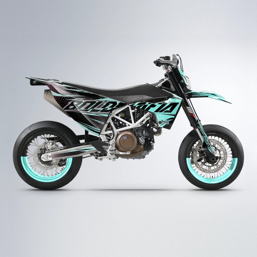 NIGHTFLARE Husqvarna 701 supermoto graphics kit in Mint