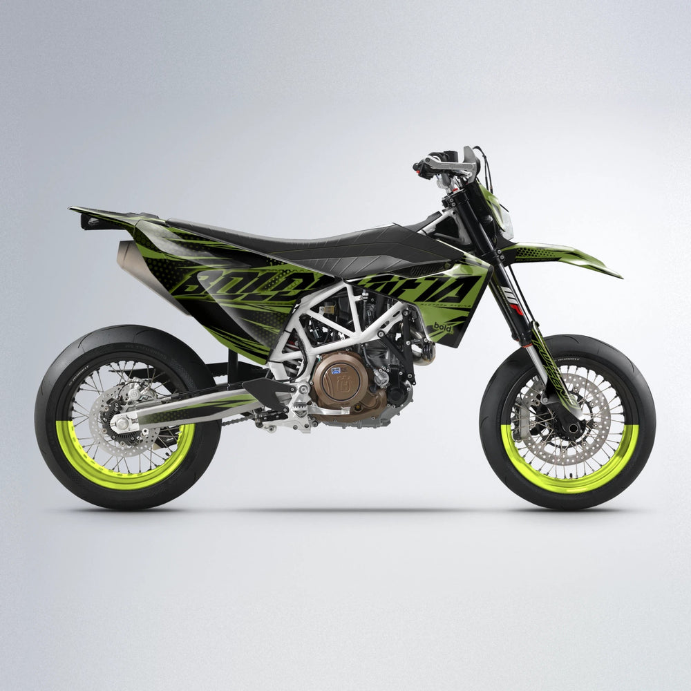 NIGHTFLARE Husqvarna 701 supermoto graphics kit in Olive
