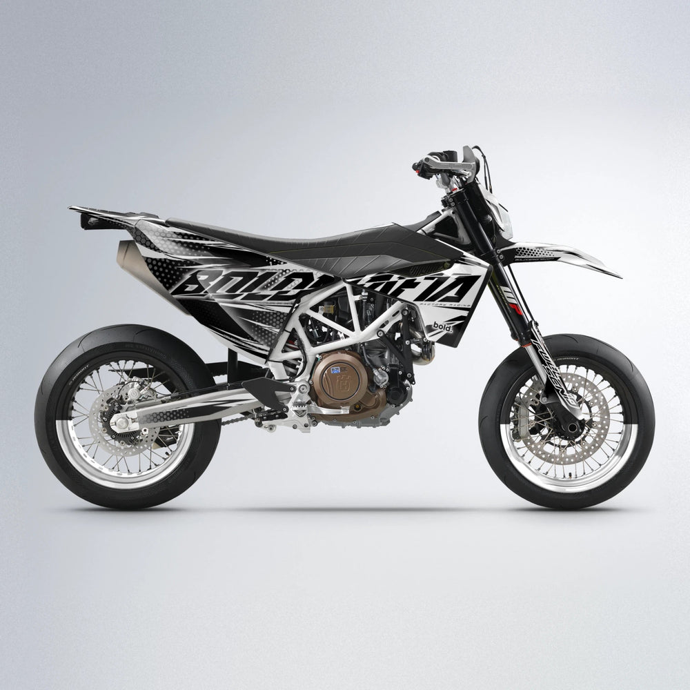 NIGHTFLARE Husqvarna 701 supermoto graphics kit in White