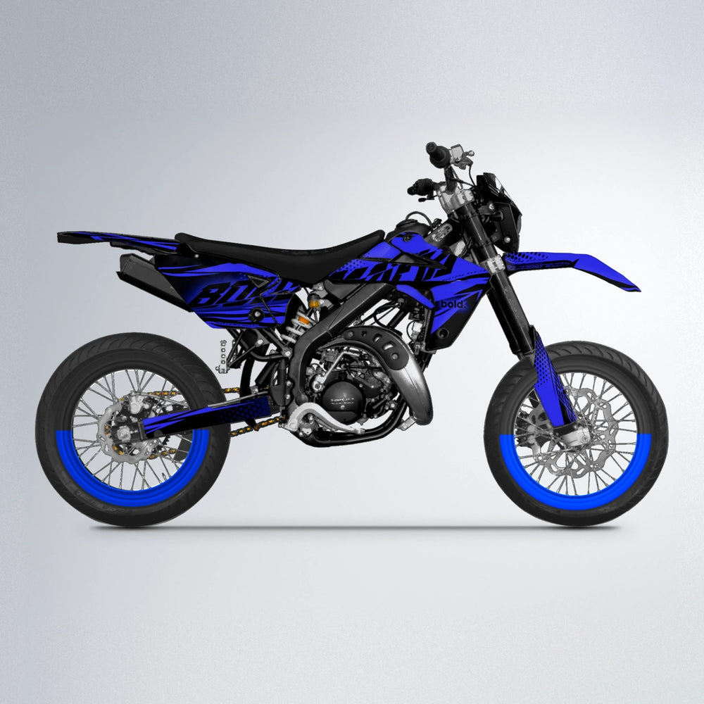 NIGHTFLARE Rieju MRT supermoto graphics kit in Blue