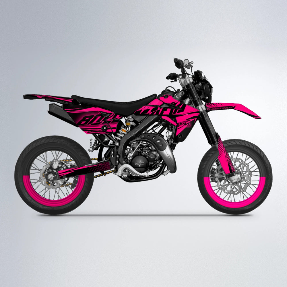 NIGHTFLARE Rieju MRT supermoto graphics kit in Custom Colour