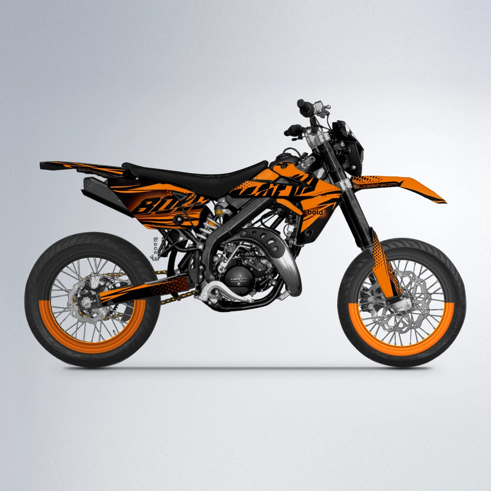 NIGHTFLARE Rieju MRT supermoto graphics kit in Orange