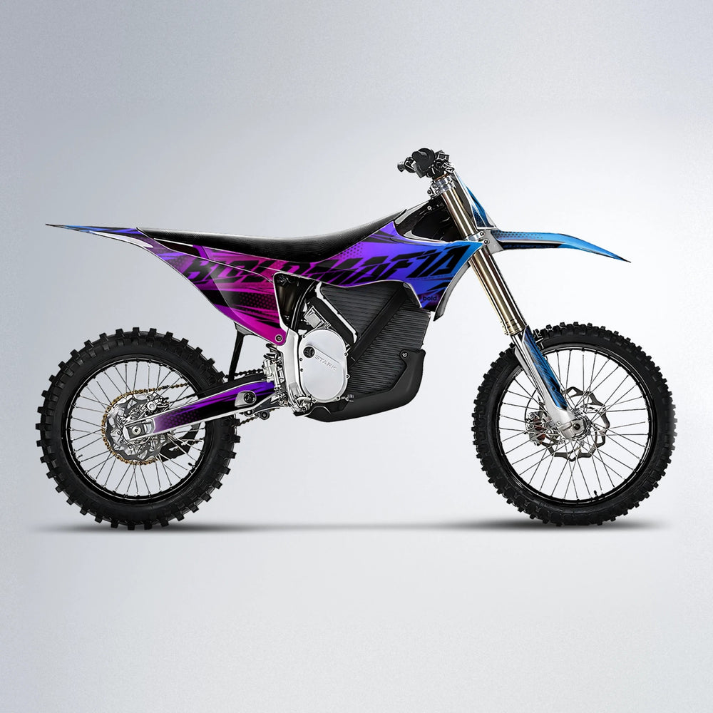 NIGHTFLARE Stark Varg MX motocross graphics kit in Blue Purple Fade