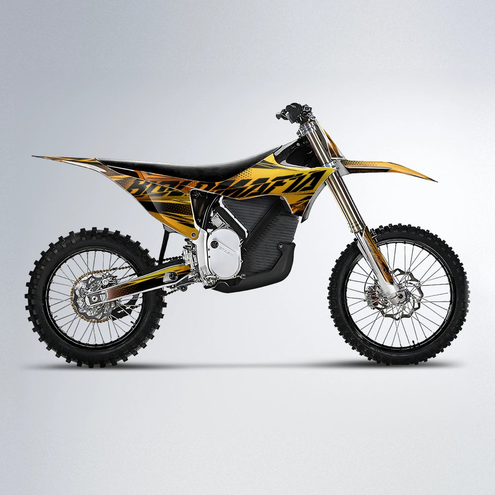 NIGHTFLARE Stark Varg MX motocross graphics kit in Orange & Yellow