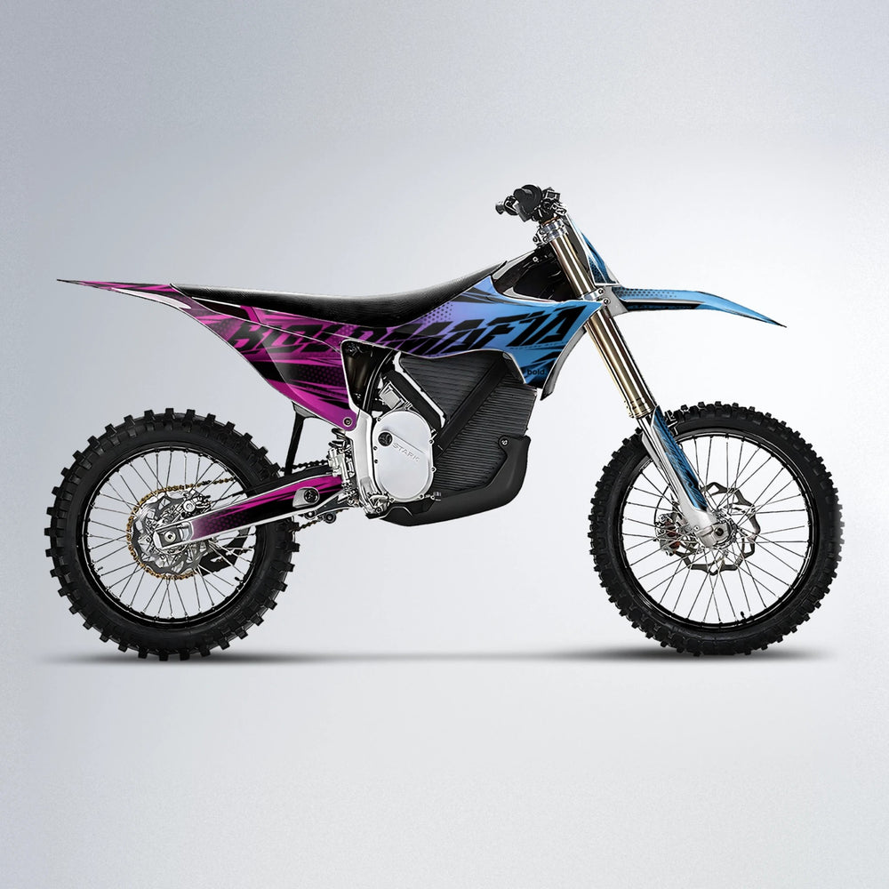 NIGHTFLARE Stark Varg MX motocross graphics kit in Pink & Light Blue