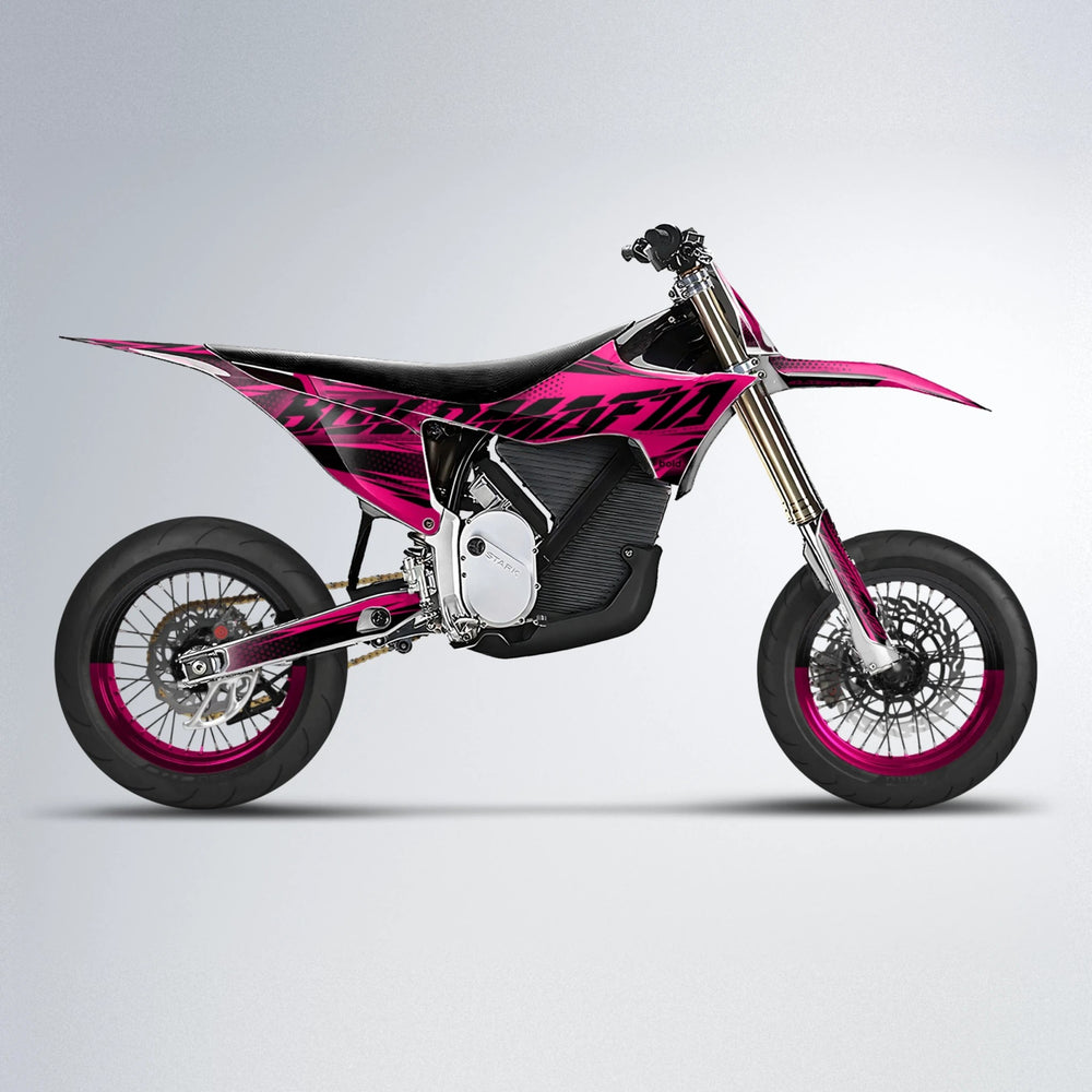 NIGHTFLARE Stark Varg SM supermoto graphics kit in Pink