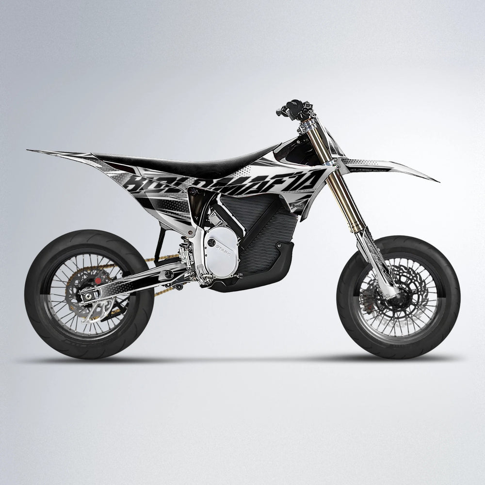 NIGHTFLARE Stark Varg SM supermoto graphics kit in White