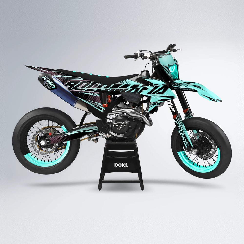 NIGHTFLARE supermoto graphics kit in Mint