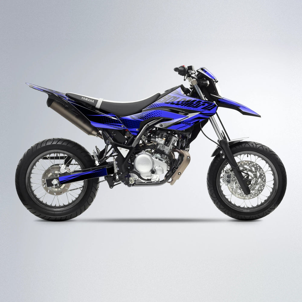 NIGHTFLARE Yamaha WR 125X supermoto graphics kit in Blue