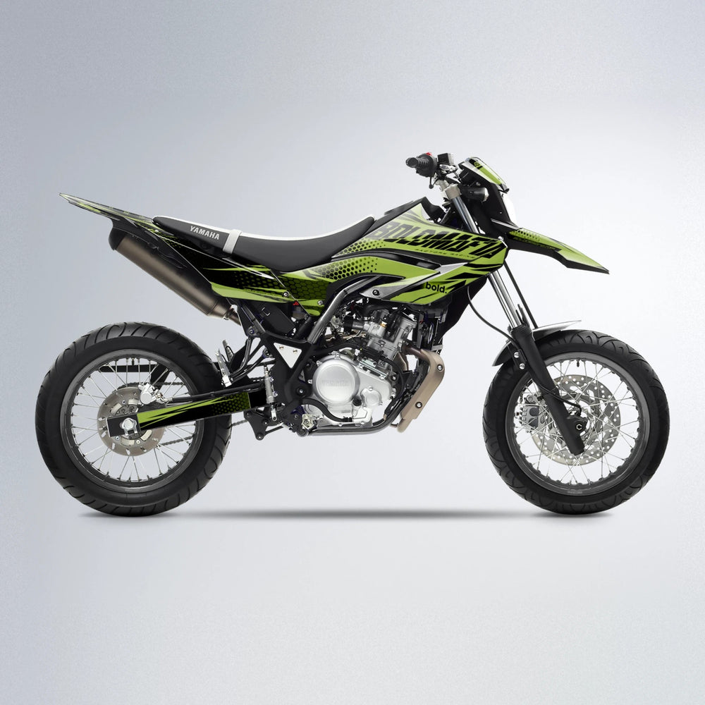 NIGHTFLARE Yamaha WR 125X supermoto graphics kit in Olive